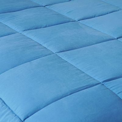 Serenity Stone Washed Microfiber Duvet Single 150x230 Cm Blue