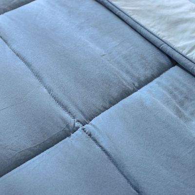 Serenity Stone Washed Microfiber Duvet King 220x240 Cm Blue