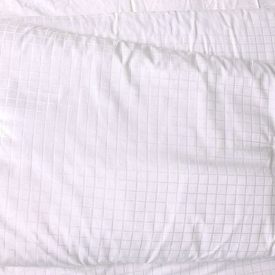 Delight Stripe Jacquard 10- Piece King Comforter BIAB Set 230x260 Cm White