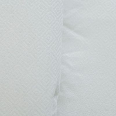 Delight Diamond Jacquard 10- Piece Super King Comforter BIAB Set 260x260 Cm White
