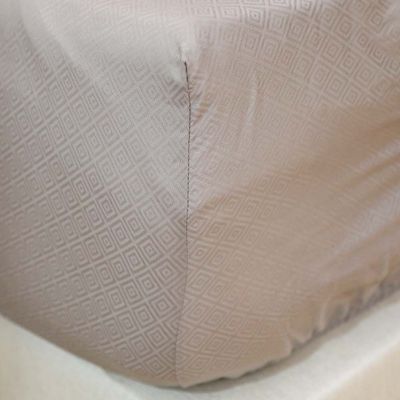 Delight Diamond Jacquard 10- Piece Super King Comforter BIAB Set 260x260 Cm Grey
