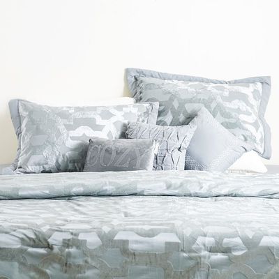 Allure Phecda 7- Piece King Comforter Set 240x260 Cm Grey