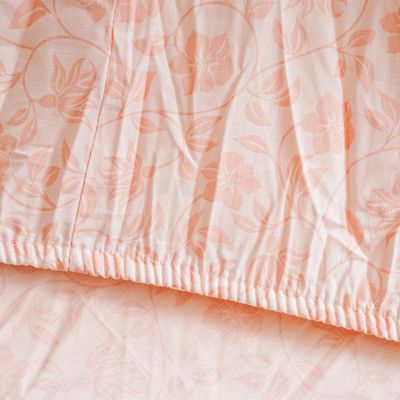 AW23 Bliss Barley 6- Piece Super King Comforter Set 260x260 Cm Peach