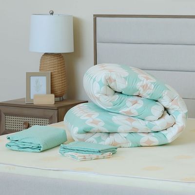 AW23 Bliss Arch 6- Piece King Comforter Set 240x260 Cm Teal