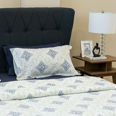 AW23 Bliss Amara 6- Piece Super King Comforter Set 260x260 Cm Blue