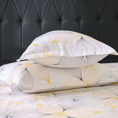 AW23 Bliss Vittorio 3- Piece King Fitted Sheet Set 180x200 Cm Grey Yellow