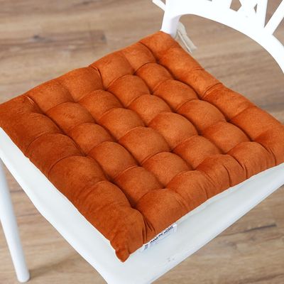Aster Velvet Chairpad 40x40 Cm Orange