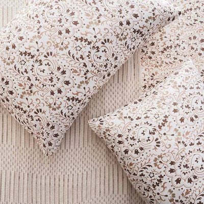 AW23 Albany Paisley Single 2-Piece Fitted Sheet Set 120x200 Cm Ochre