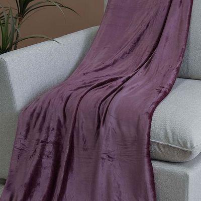 AW23 Solid Flannel Single Blanket 150x200 Cm Rose