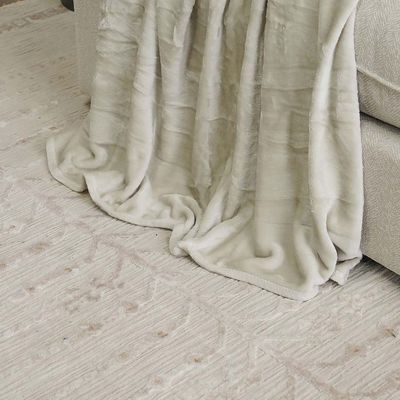 AW23 Solid Flannel Single Blanket 150x200 Cm Beige