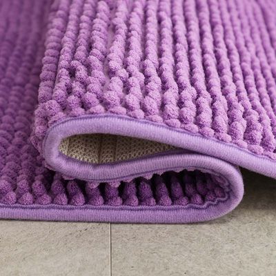 AW23 Chenille Solid Bath Mat 40x60 Cm Light Purple