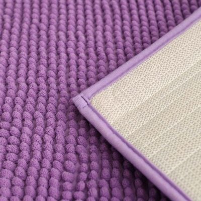 AW23 Chenille Solid Bath Mat 40x60 Cm Light Purple