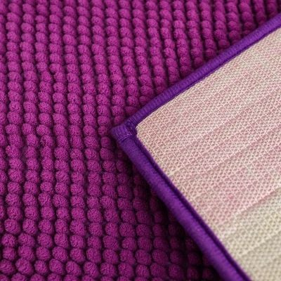 AW23 Chenille Solid Bath Mat 40x60 Cm Purple