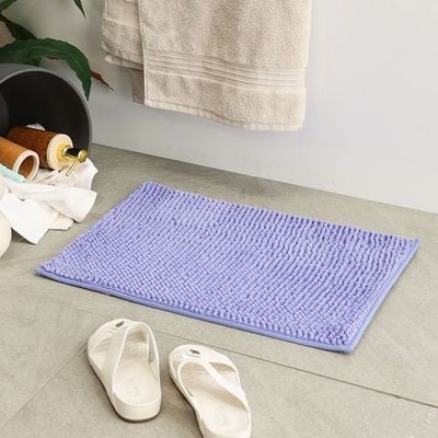 AW23 Chenille Solid Bath Mat 40x60 Cm Sky