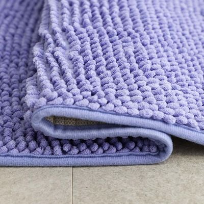 AW23 Chenille Solid Bath Mat 40x60 Cm Sky