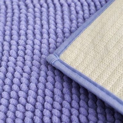 AW23 Chenille Solid Bath Mat 40x60 Cm Sky