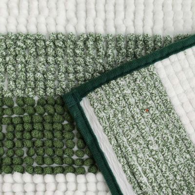 AW23 Yarn Dyed Multi Stripe Bath Mat 40x60 Cm Green