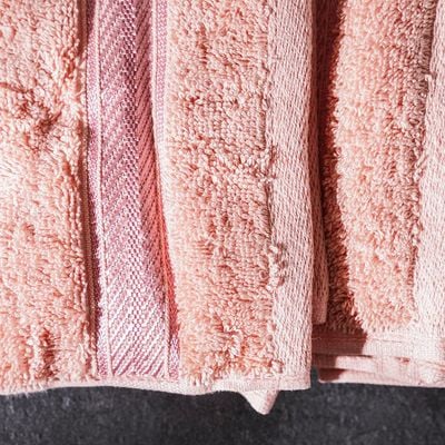 Ecotwist Face Towel 4-Piece Set 33x33 Cm Peach