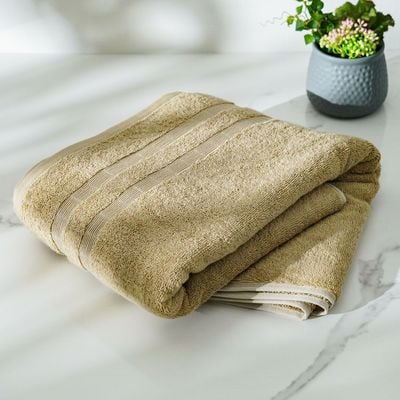 Ideal High Bulk Bath Sheet 90x150 Cm Beige