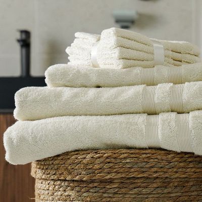 Ideal High Bulk Face Towel 4-Piece Set 33x33 Cm Off White