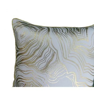 Majestic Mustang Foil Printed Filled Cushion 45x45 Cm Golden
