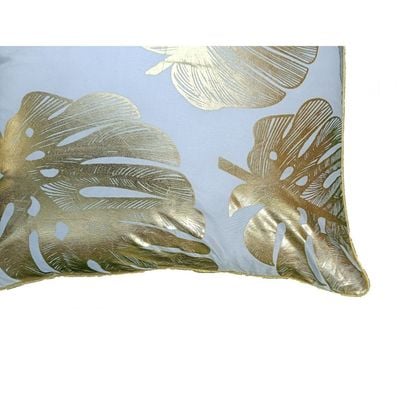 Majestic Goldleaf Foil Printed Filled Cushion 45x45 Cm Golden