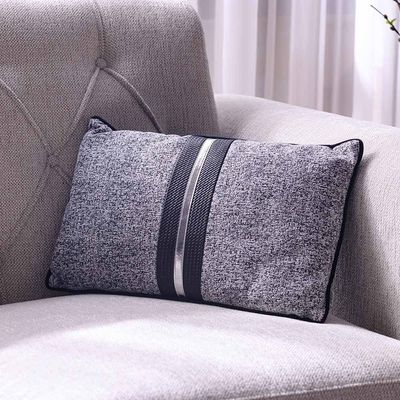 Ss24 Pearl Patchwock Cushion Grey 30X50Cm Wl3960-4-Gy