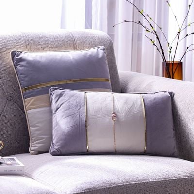 Ss24 Pearl Patchwock Cushion Grey 45X45Cm Wl1519-2B-Wgy