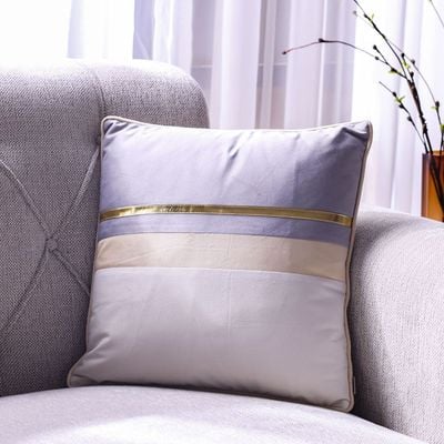 Ss24 Pearl Patchwock Cushion Grey 45X45Cm Wl1519-2B-Wgy