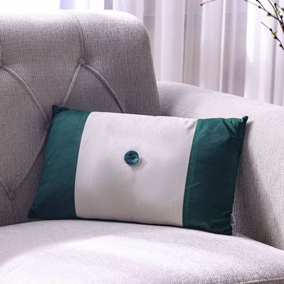 Ss24 Pearl Patchwock Cushion Green 28X50Cm Wl1904-4B-Gn