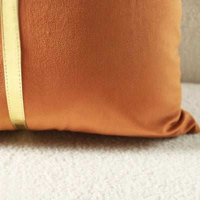Pearl Patchwock Cushion Orange 45X45CM WL2266-2B-OR