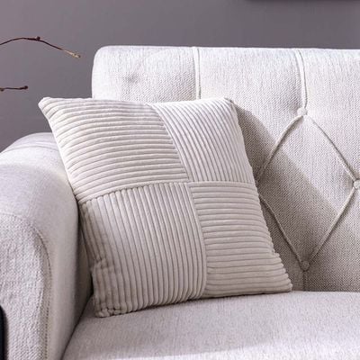 Ss24 Pearl Patchwock Cushion Cream White 45X45Cm Wl4613-2-Cw