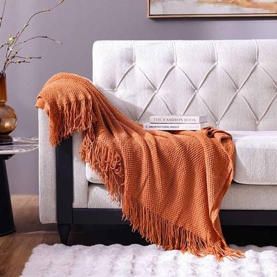 Ss24 Kosmo Blanket Orange 130X240Cm Wl4202-Br-Or