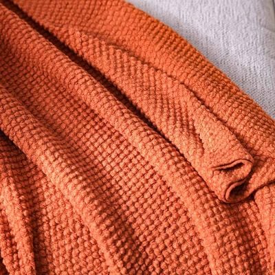 Ss24 Kosmo Blanket Orange 130X240Cm Wl4202-Br-Or