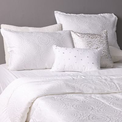 Festival Collection 6-Piece Bed in a Bag King Comforter Set 240x260CM White LCT BL 2307_04 B