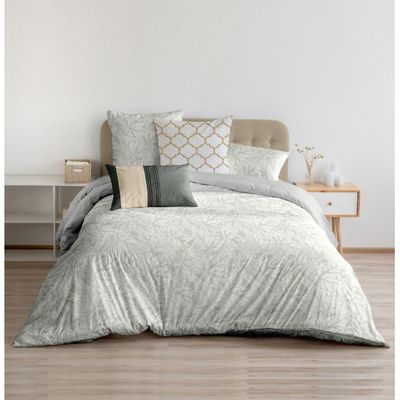 Festival Collection 6-Piece Bed in a Bag Super King Comforter Set 260X260CM Grey LCT BL 2307_02 B