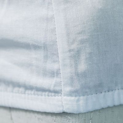 Bliss 2-Piece 144 Tc Cotton Twin Fitted Sheet Set 120 X 200 + 25 Cm, 50X75Cm White