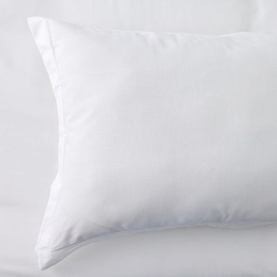 Bliss 2-Pc Cotton Twin Duvet Cover Set - White - 135x200 cm, 50x75 cm 