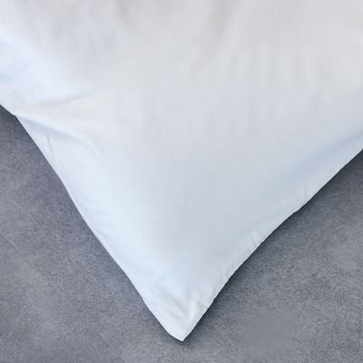 Bliss 2-Pc Cotton Twin Duvet Cover Set - White - 135x200 cm, 50x75 cm 