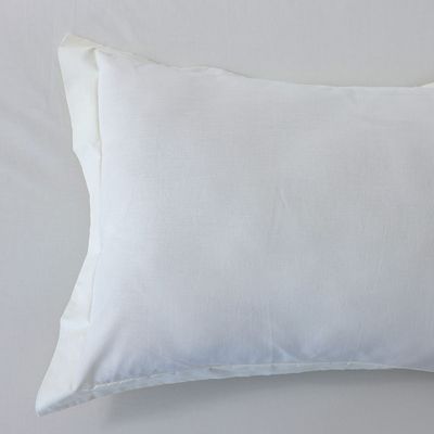 Bliss 2-Pc Cotton Pillow Case Set - White - 50x75 cm 