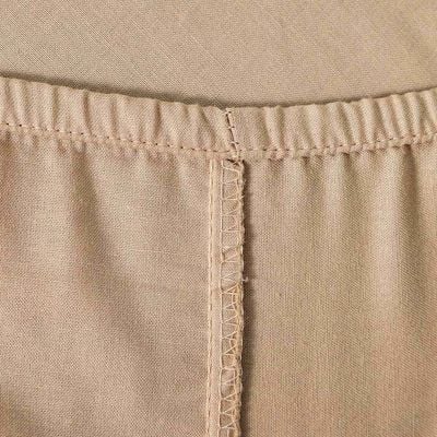 Bliss 2-Piece 144 Tc Cotton Twin Fitted Sheet Set 120 X 200 + 25 Cm,50 X 75 Cm Beige