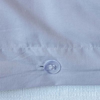 Bliss 3-Pc Cotton Super King Duvet Cover Set - Grey - 260x220 cm, 50x75 cm 