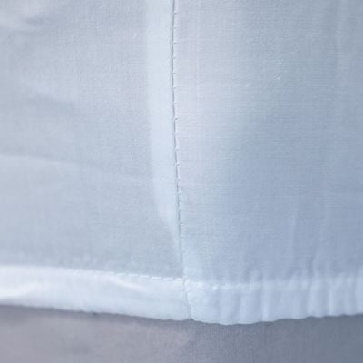 Serene 3-Pc Cotton Queen Fitted Sheet Set - White - 160x200 + 35 cm, 50x75 cm 