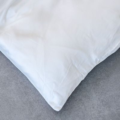 Serene 2-Pc Cotton Twin Duvet Cover Set - White - 135x200 cm, 50x75 cm 