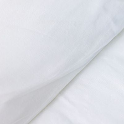 Serene 3-Pc Cotton Queen Duvet Cover Set - White - 200x200 cm, 50x75 cm 