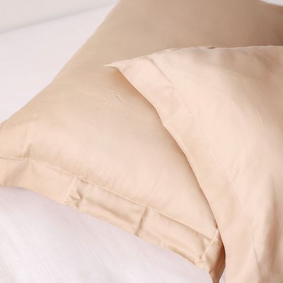 Serene 2-Piece 300 Tc Cotton Pillow Case Set 50 X 75 Cm Beige