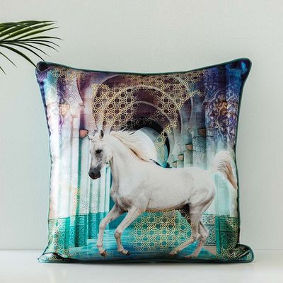 Horse Filled Cushion 45X45 Cm