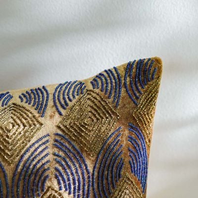 Pearl Pristine Cushion Cover  Dk Gold 45x45 CM