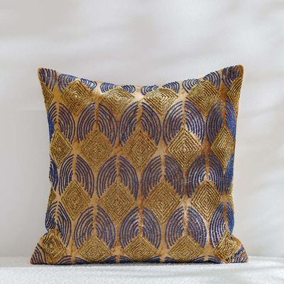 Pearl Pristine Cushion Cover  Dk Gold 45x45 CM