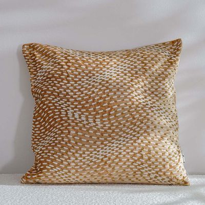 Pearl Wave Cushion Cover  Beige 45x45 CM